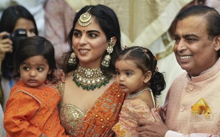 Isha's twins share a special bond with Mukesh Ambani