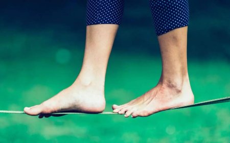 Lose weight, focus with slackline walking