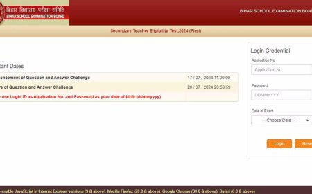 Bihar STET 2024 Answer Key Released for Paper 2 at secondary.biharboardonline.com: Direct link