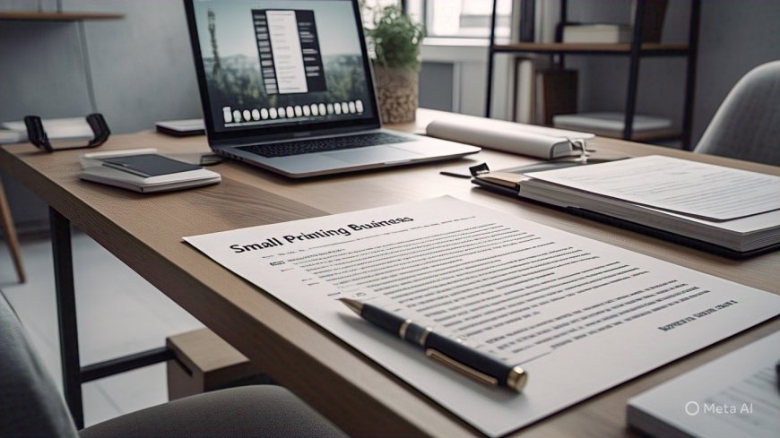 Step 2: Make a Business Plan to Start a Small Printing Business