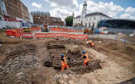 2,000-year-old secrets unearthed under UK marketplace, including medieval prison