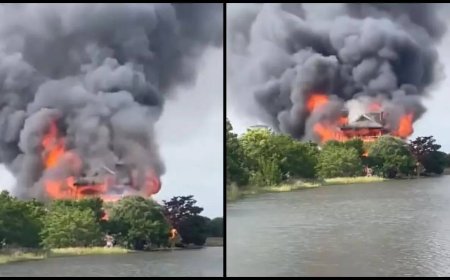 Watch: Fire engulfs South Carolina judge’s beachfront house; video shows towering plumes of smoke